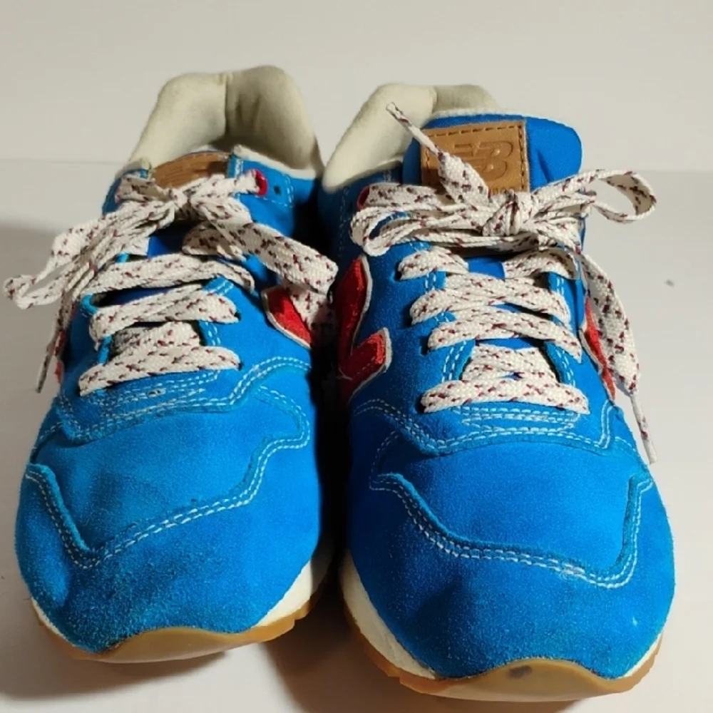 New Balance Women's Blue and Red Athletic Shoes - Picture 4 of 16